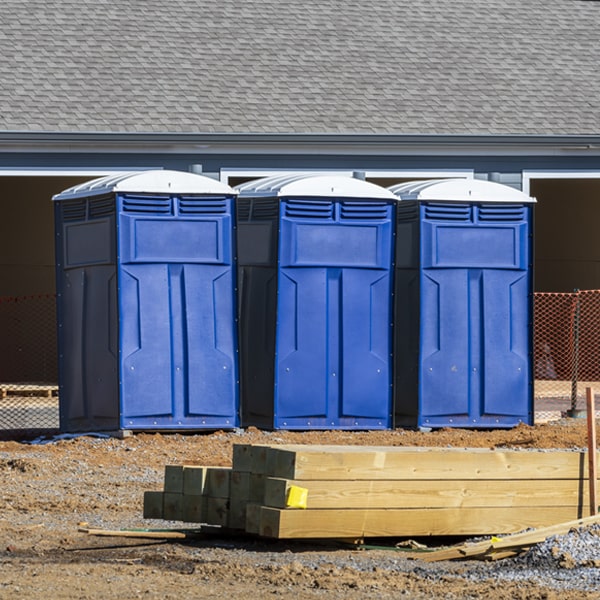 is there a specific order in which to place multiple portable toilets in Brohman Michigan